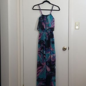 Abstract Print Maxi